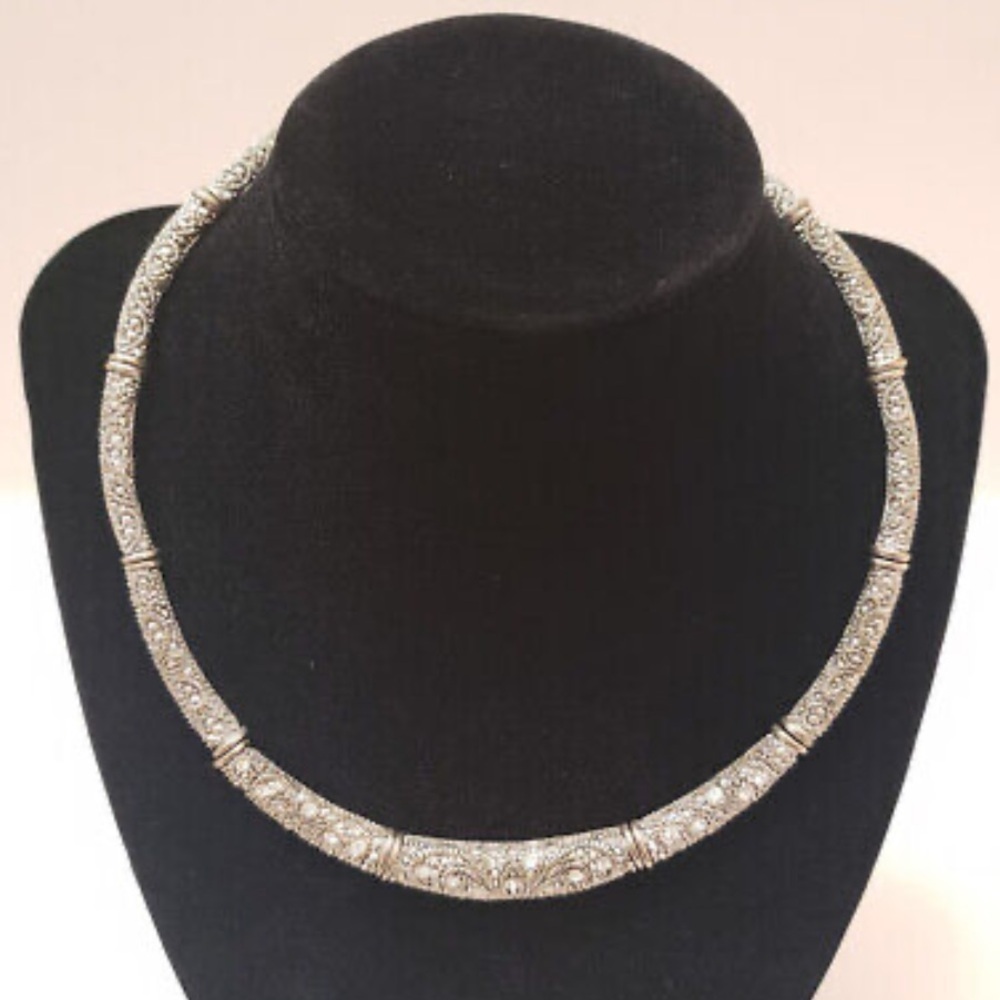 Premier Designs Crystal Vinta Necklace 16”‎